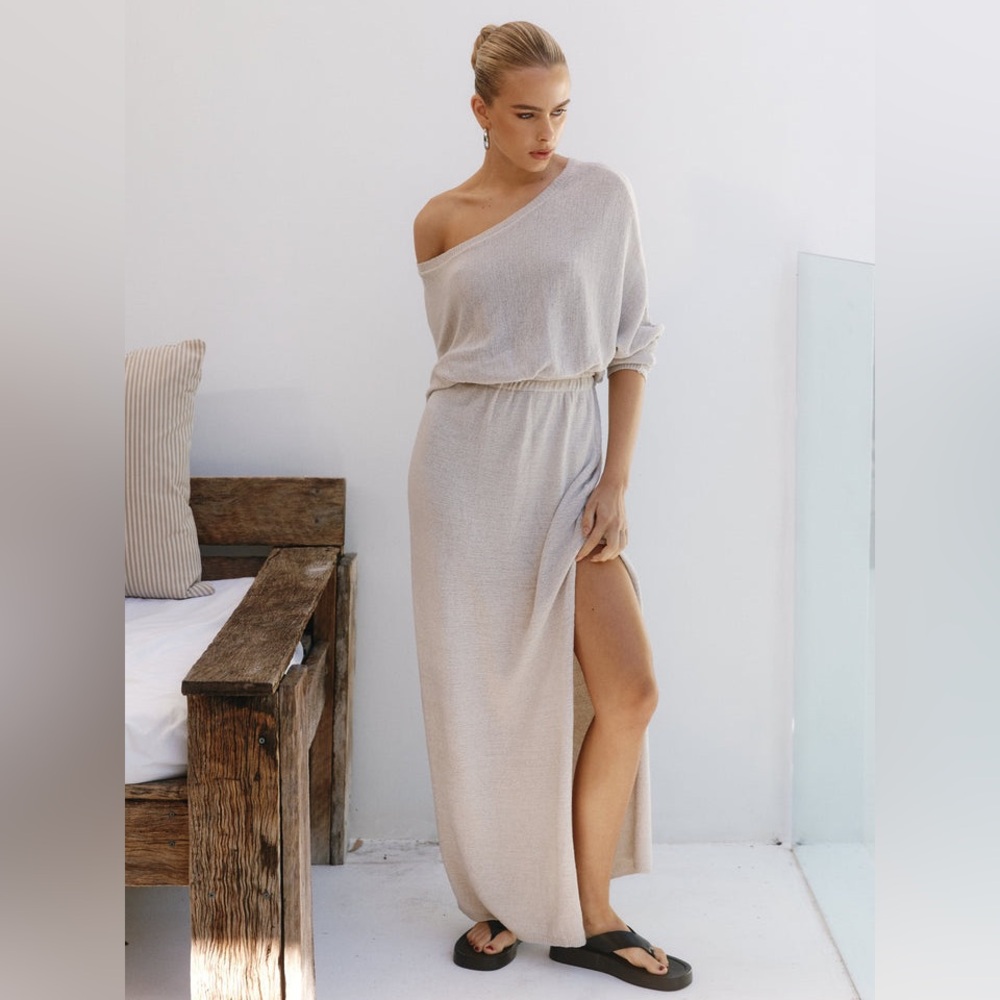 Petal & Pup Cream Maxi Dress